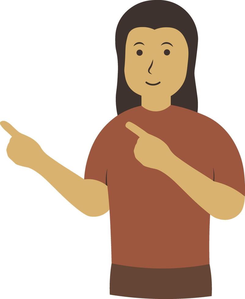 Woman with Excited Expression vector