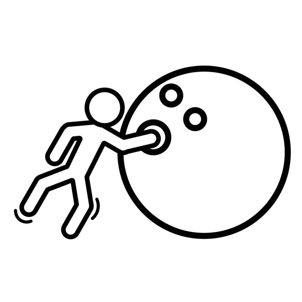 bowling ball icon illustration vector
