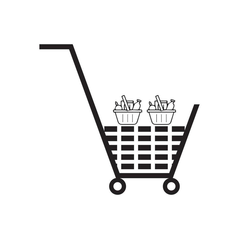 traditional grocery logo vector