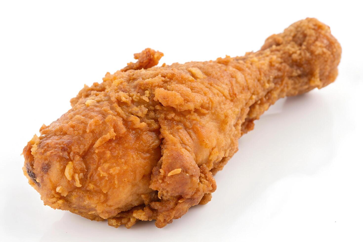 fried chicken isolated on white background photo