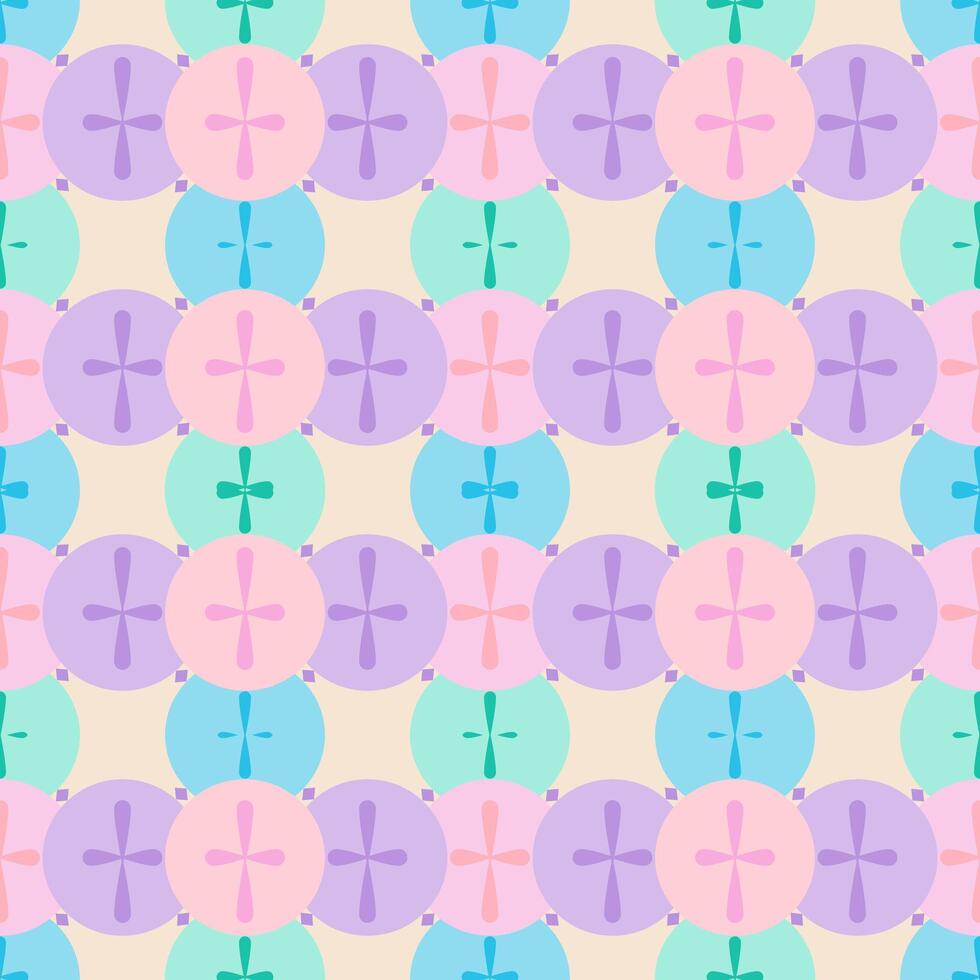 Bowling Overlay polka dot of pastel colors. Seamless pattern. vector