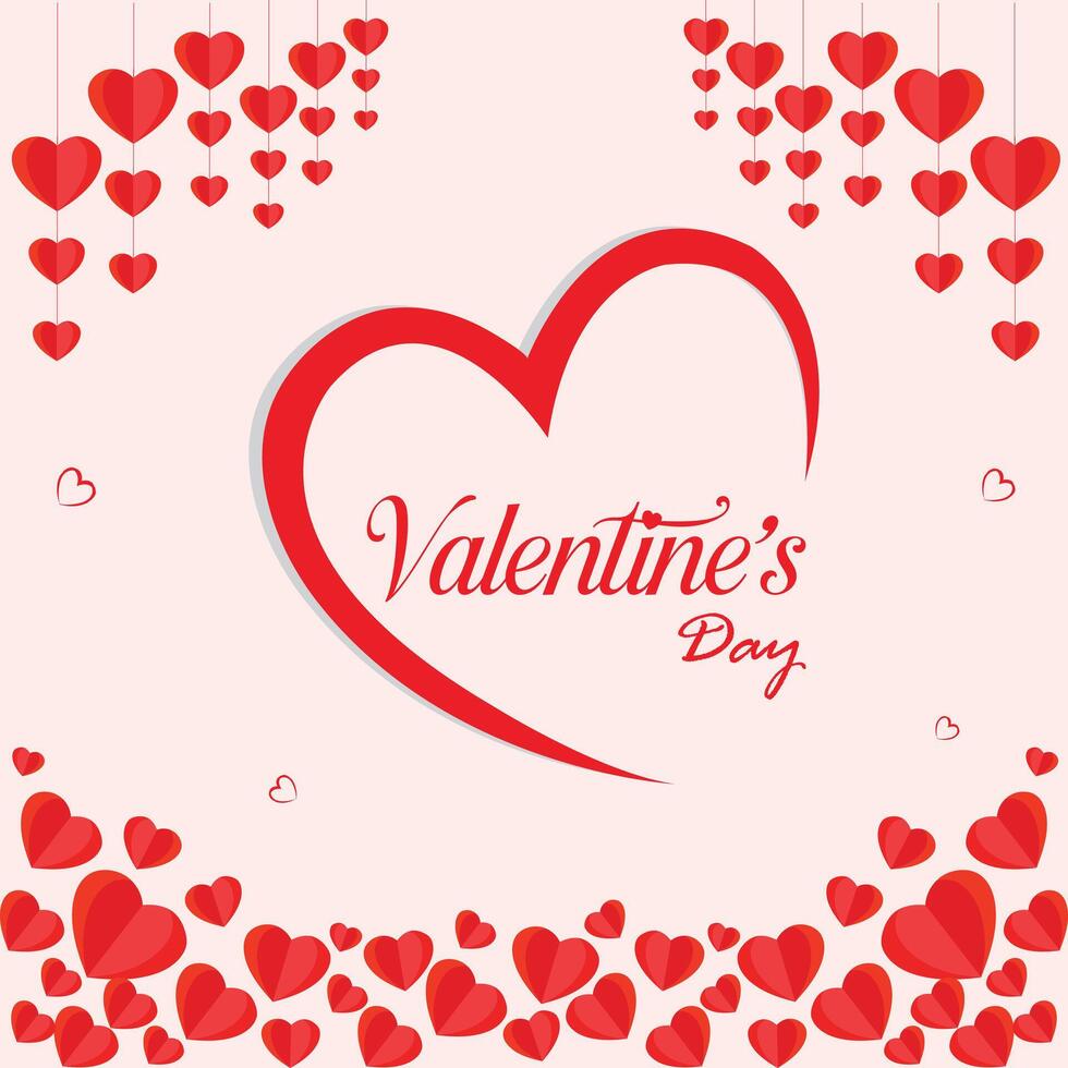 Happy Valentine's Day Dear vector