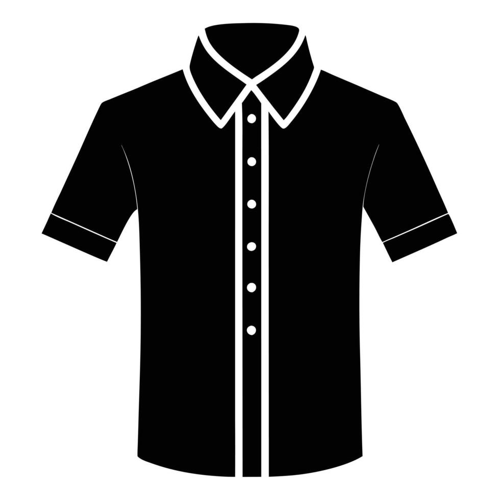 Clothes silhouette isolated on white background illustration in flat style vector