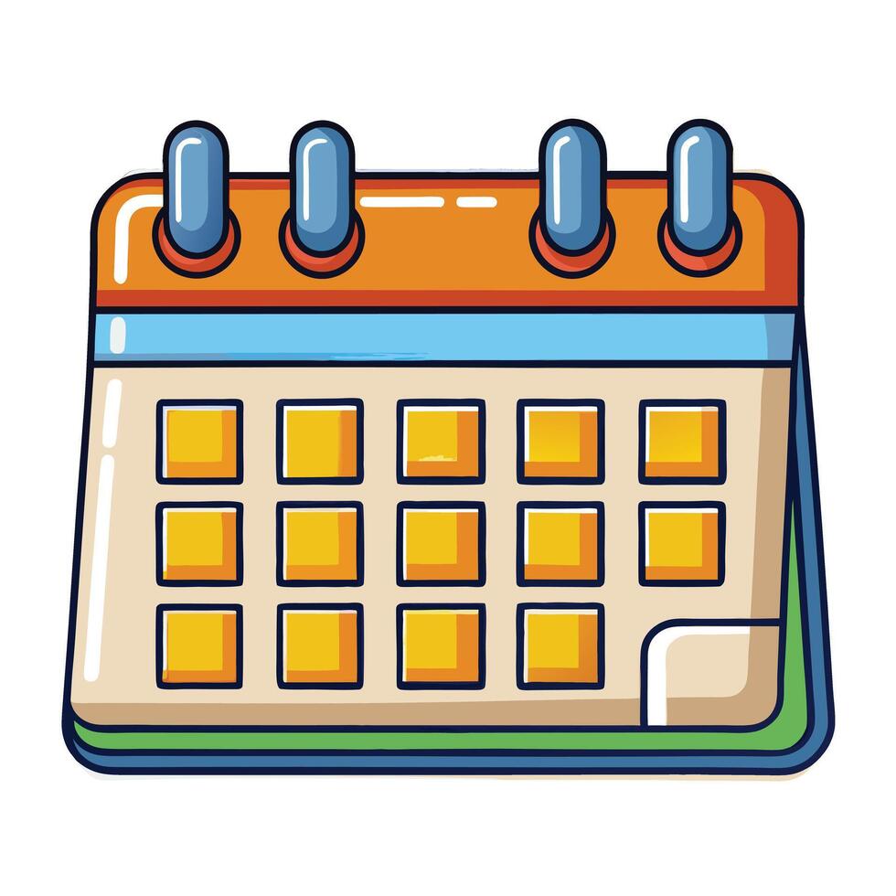 Time Management Realistic Colored Composition vector