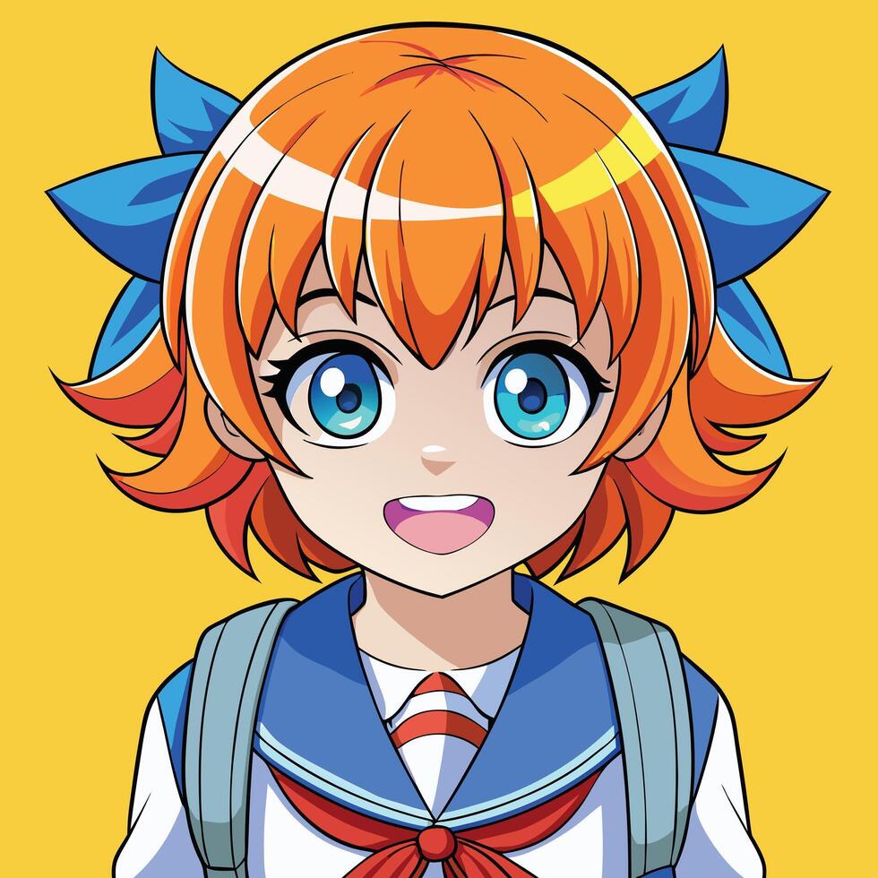 Girl cartoon of school design vector