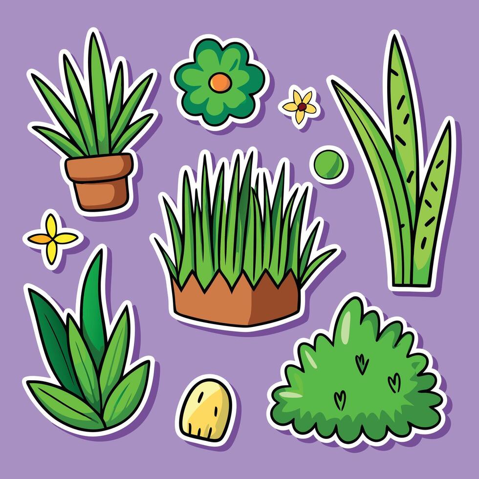 Green grass for cartoon vector
