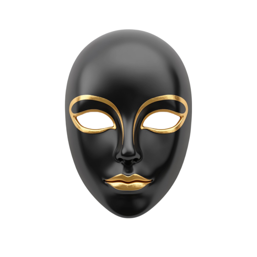 Black and Gold Mask png