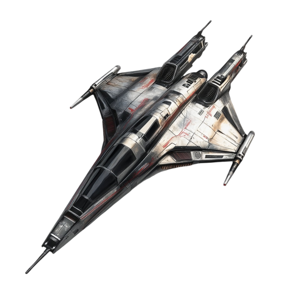 Futuristic Spaceship with Sleek Design png