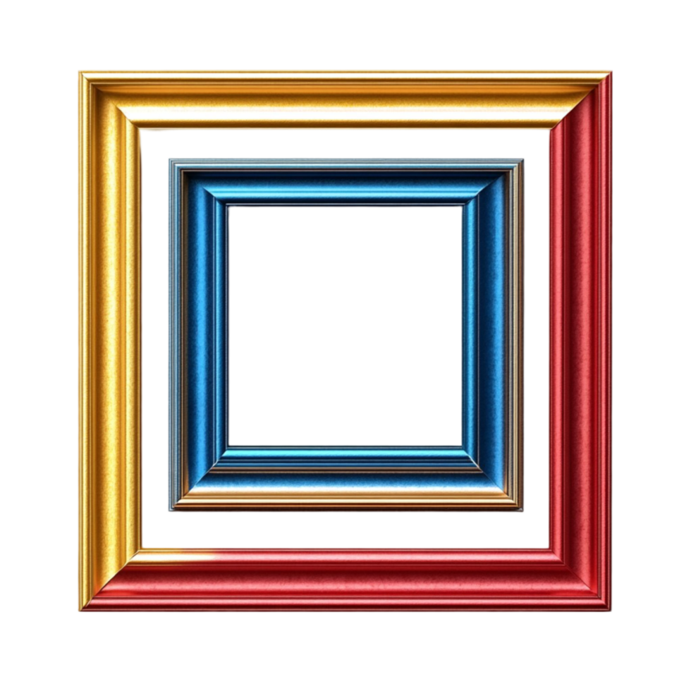 Colorful Frame on Transparent Background png