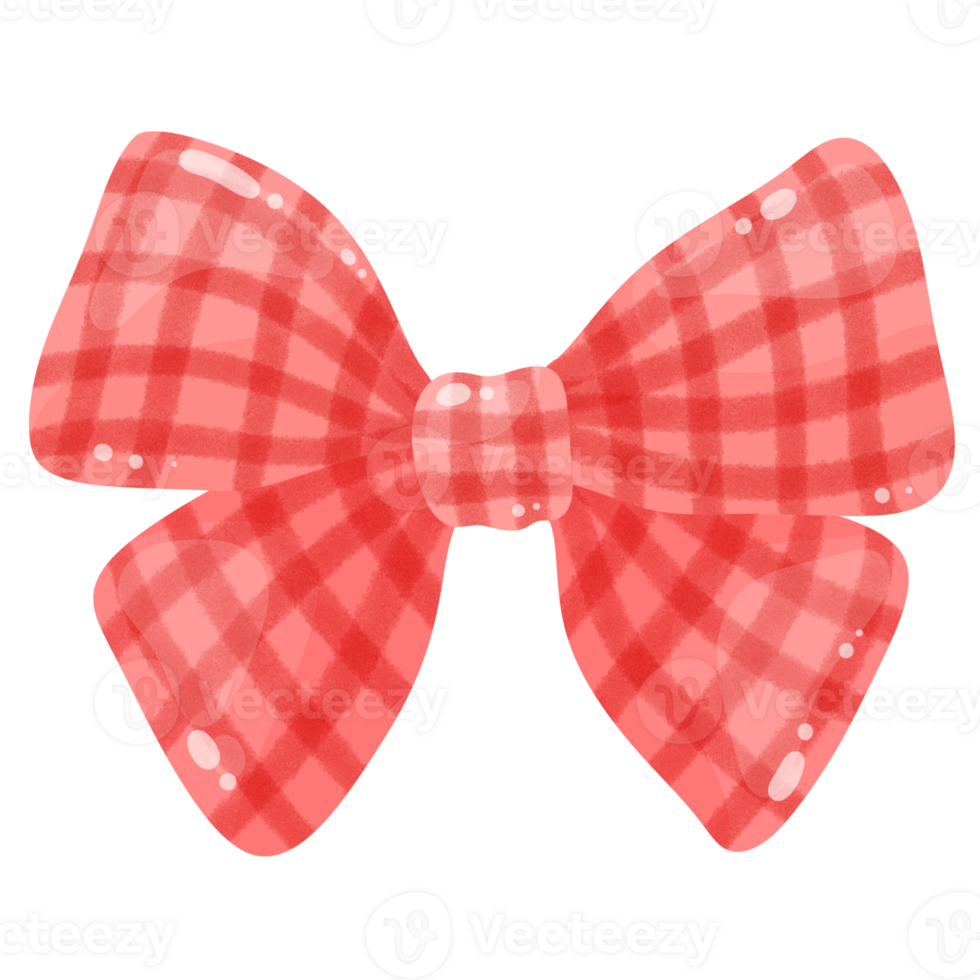 Cute pink bow illustration png