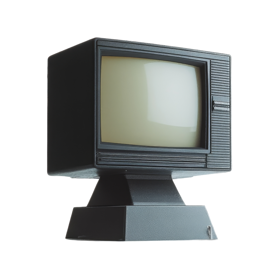 Vintage crt monitor png
