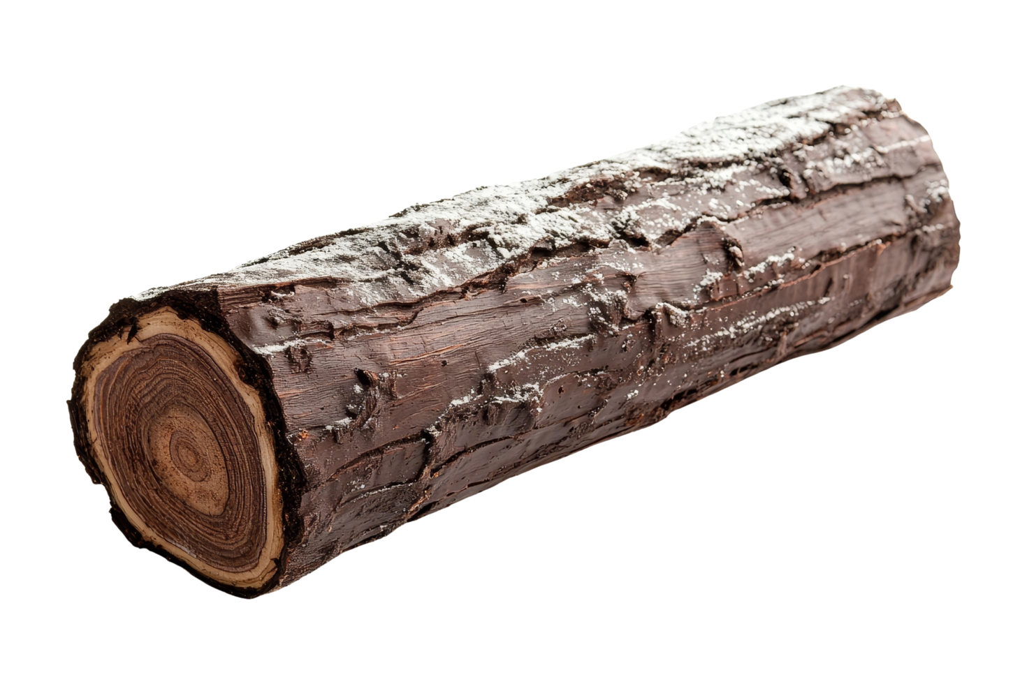 Yule log for holiday decor png