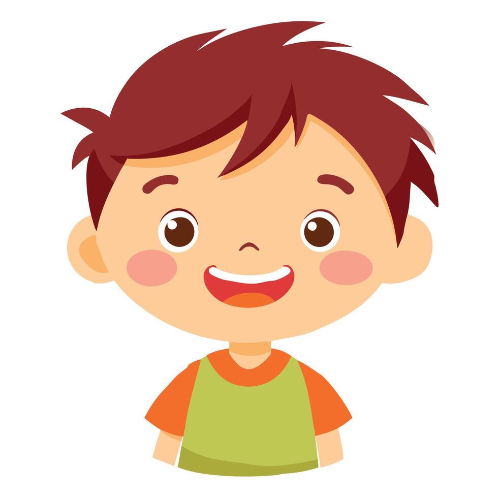 illustration of Happy boy cartoon vector