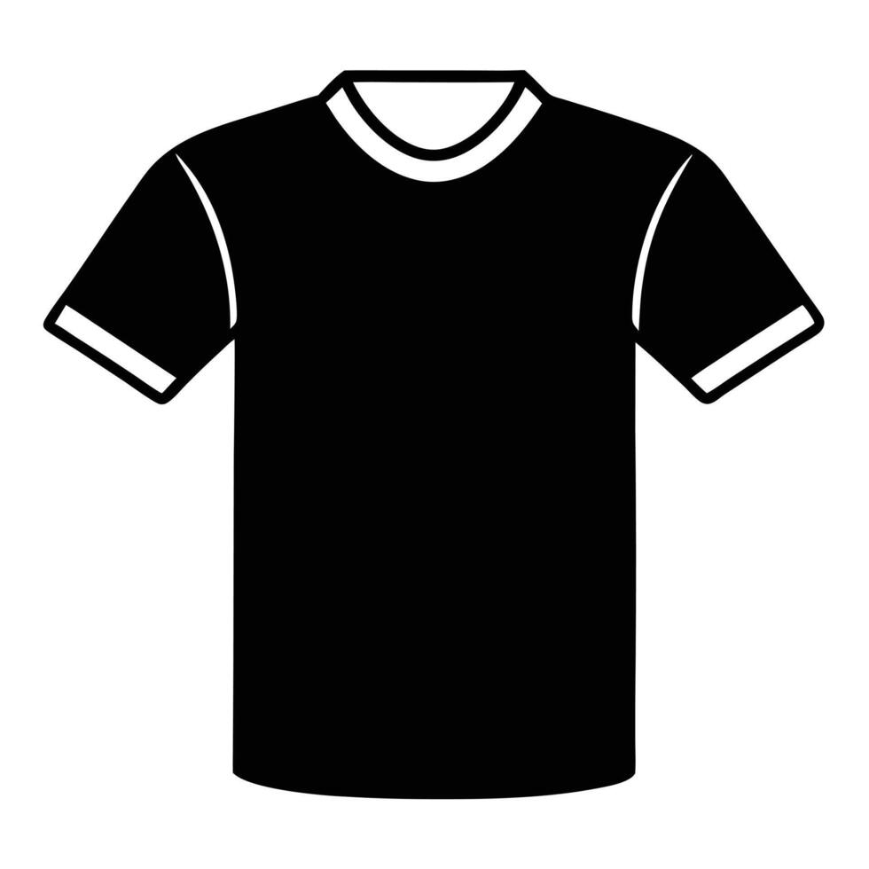 Black tshirt mockup vector