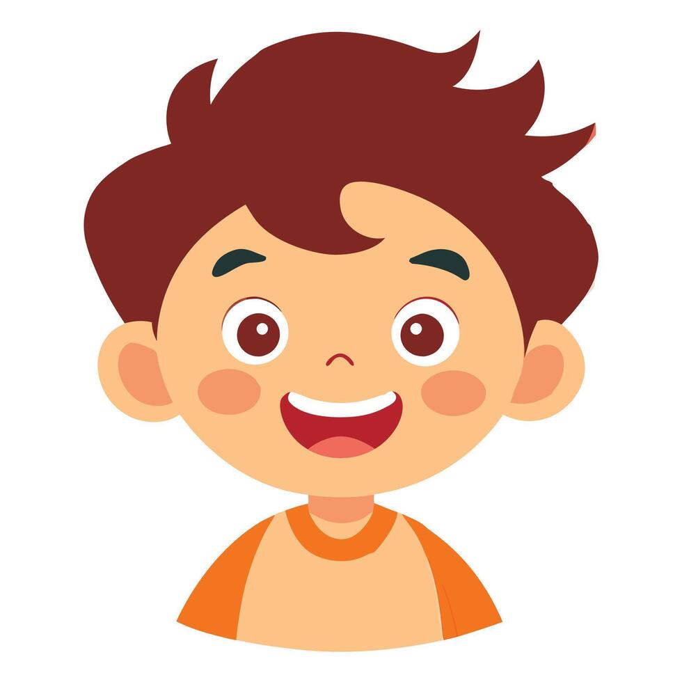 Flat design kawaii person illustration vector