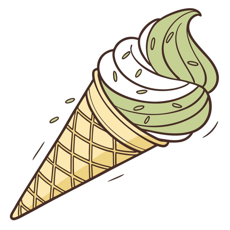 Ice cream cone vector
