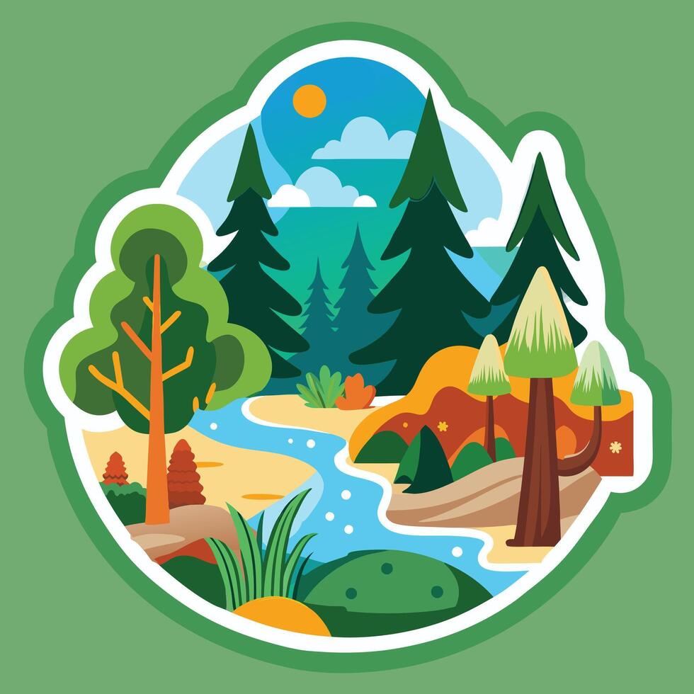 Isolated nature plant element vector