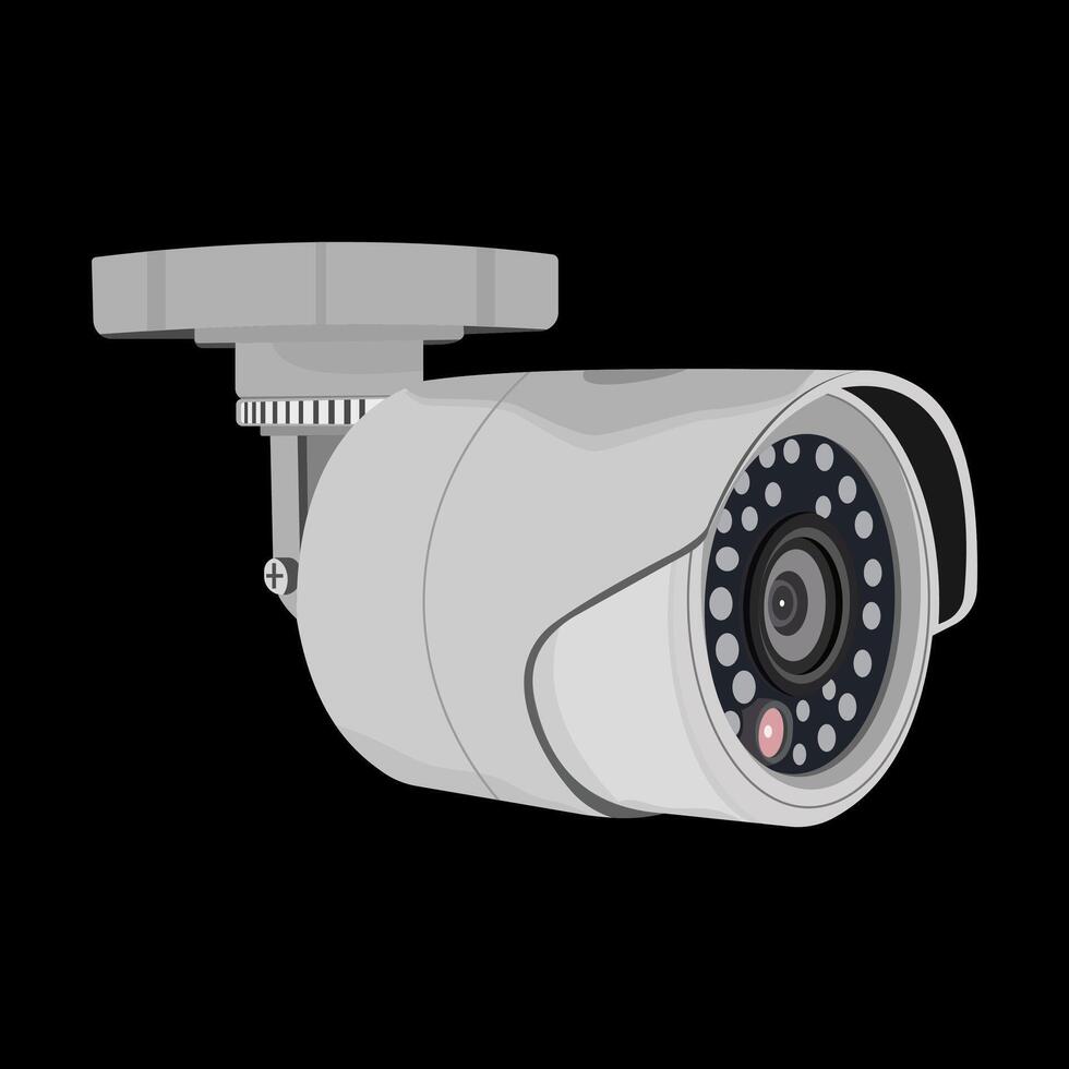 Isometric security camera. Face recognition technologies, street outdoor surveillance cameras. Cctv digital tools for protection, flawless set original artwork vector