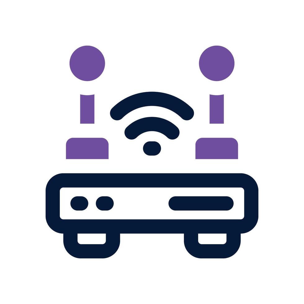 router dual tone icon. vector