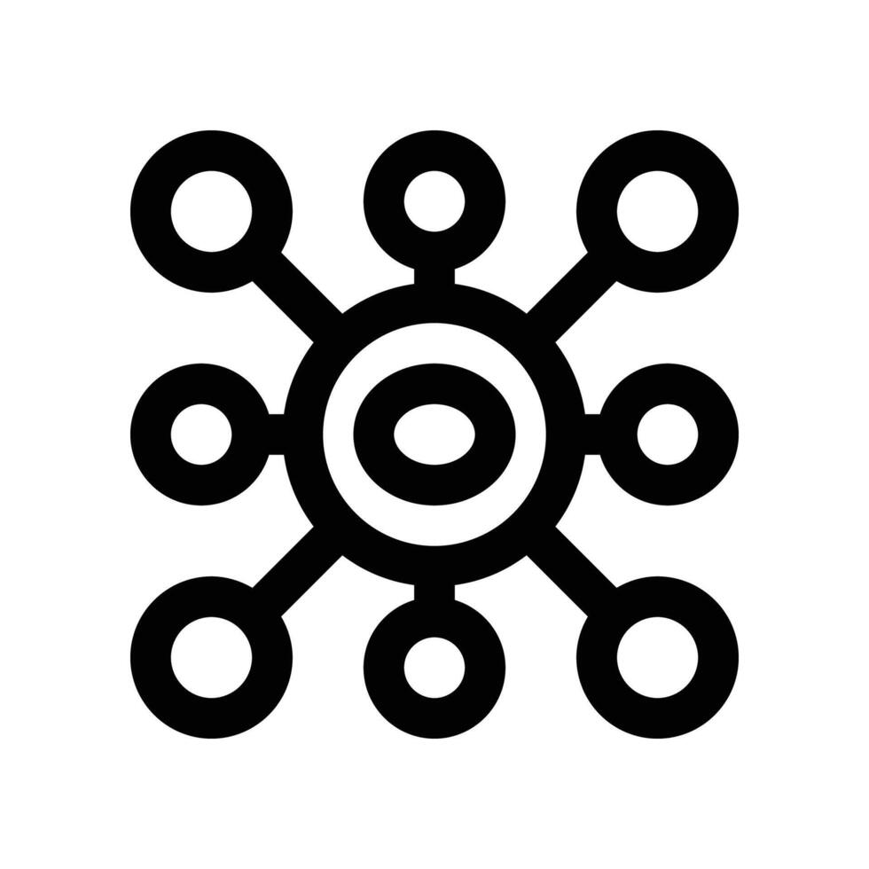 virus line icon. vector