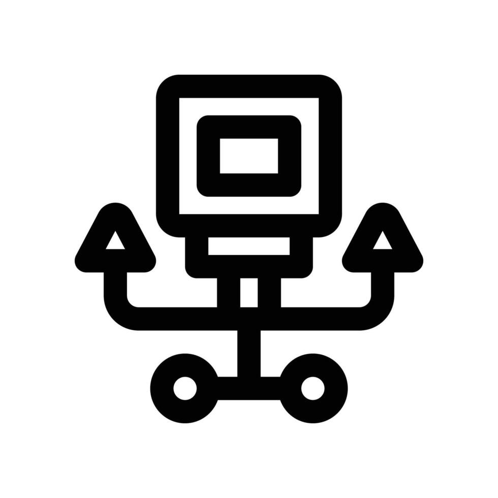 ventilator line icon. vector