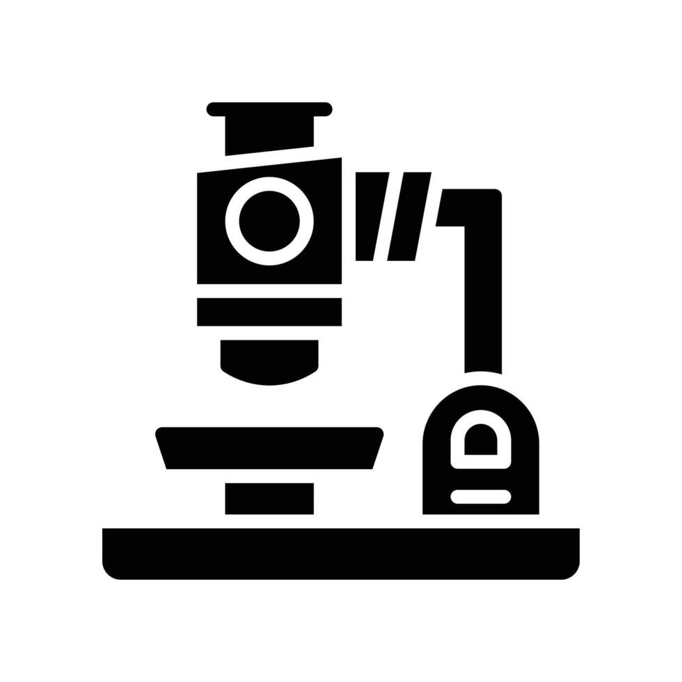microscope solid icon vector