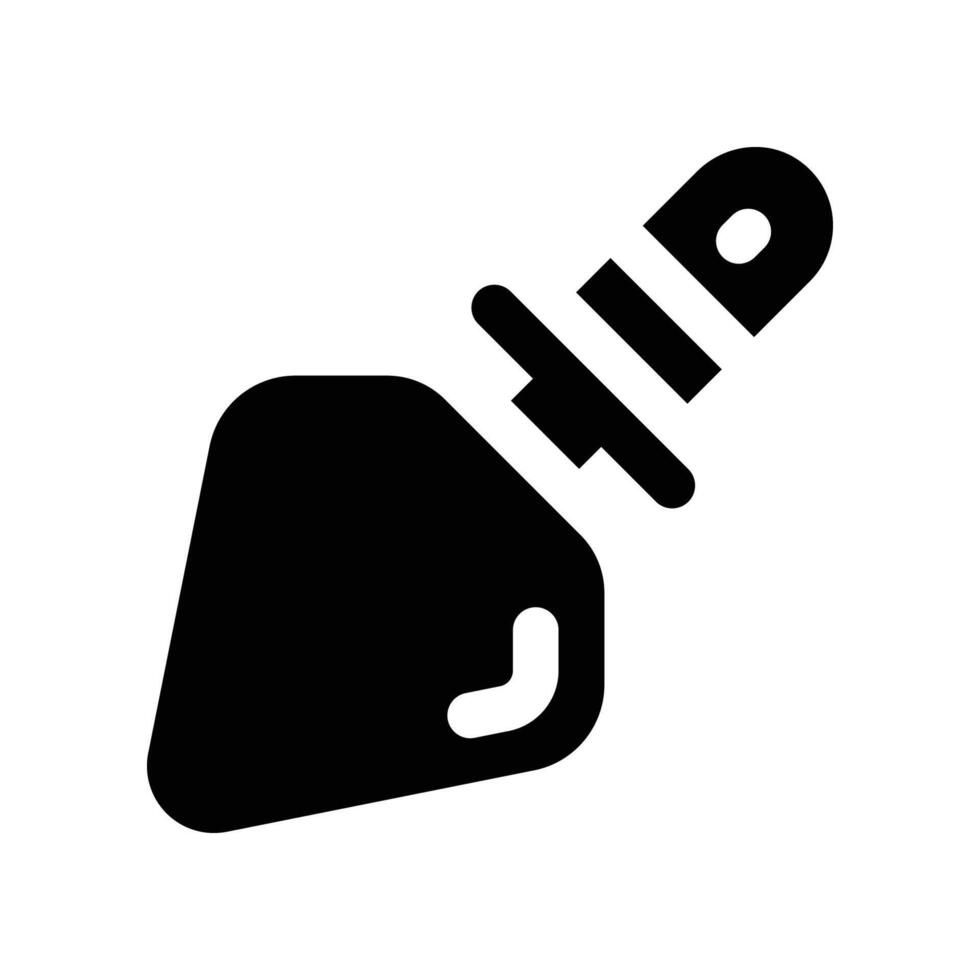 shovel solid icon. vector