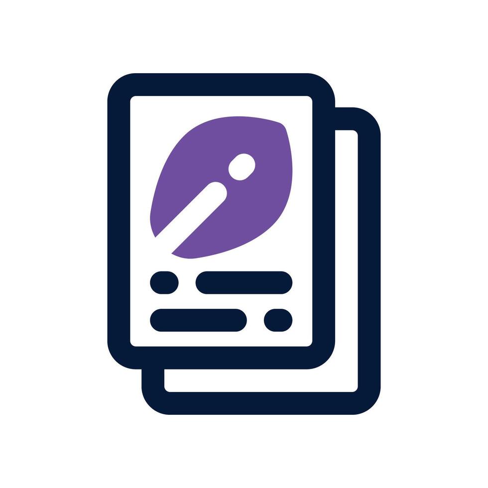 file dual tone icon. vector