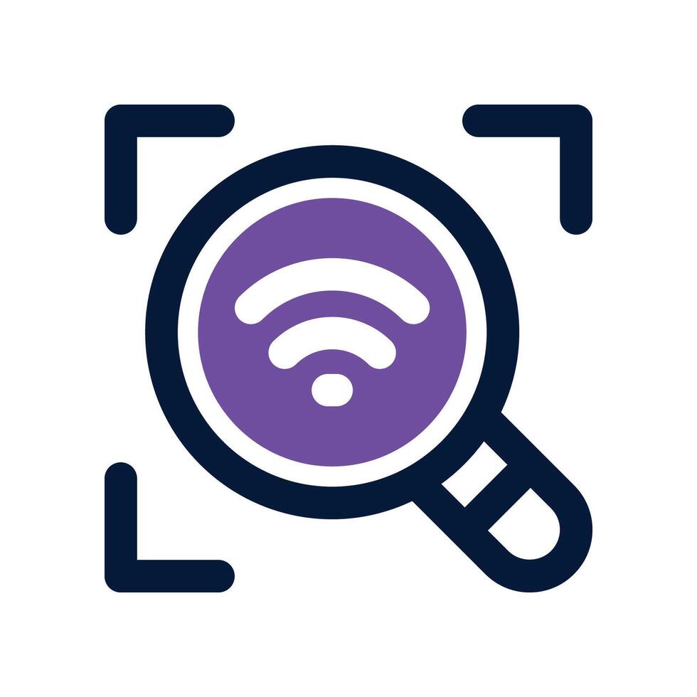 scanner dual tone icon. vector