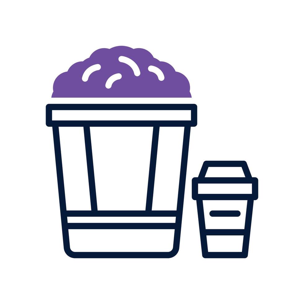 pop crone dual tone icon vector