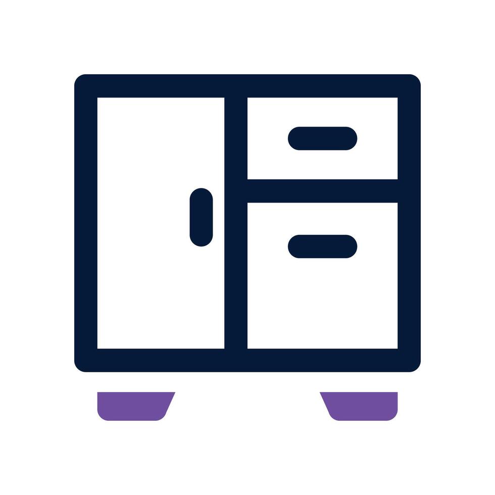 closet dual tone icon. vector
