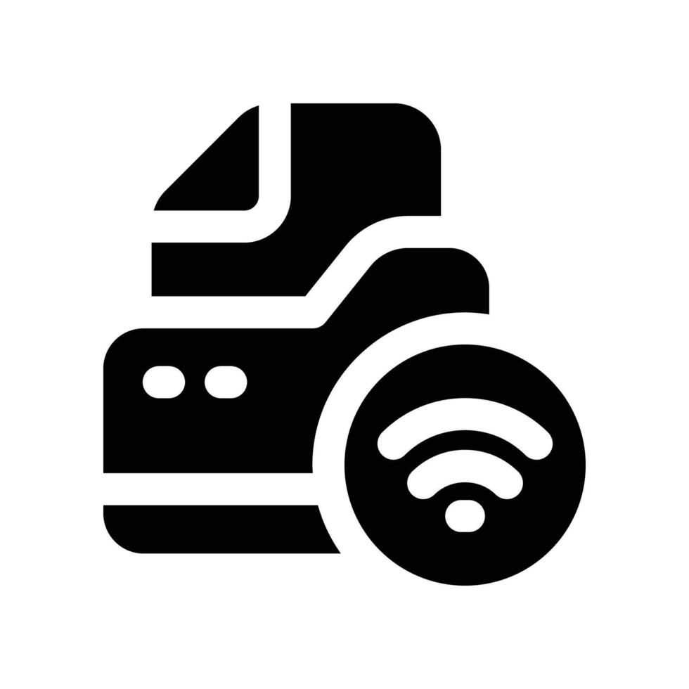 folder glyph icon. vector