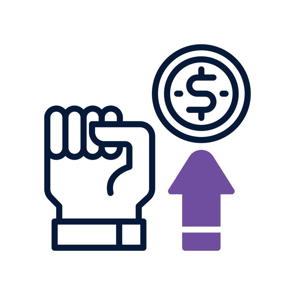 motivation dual tone icon vector