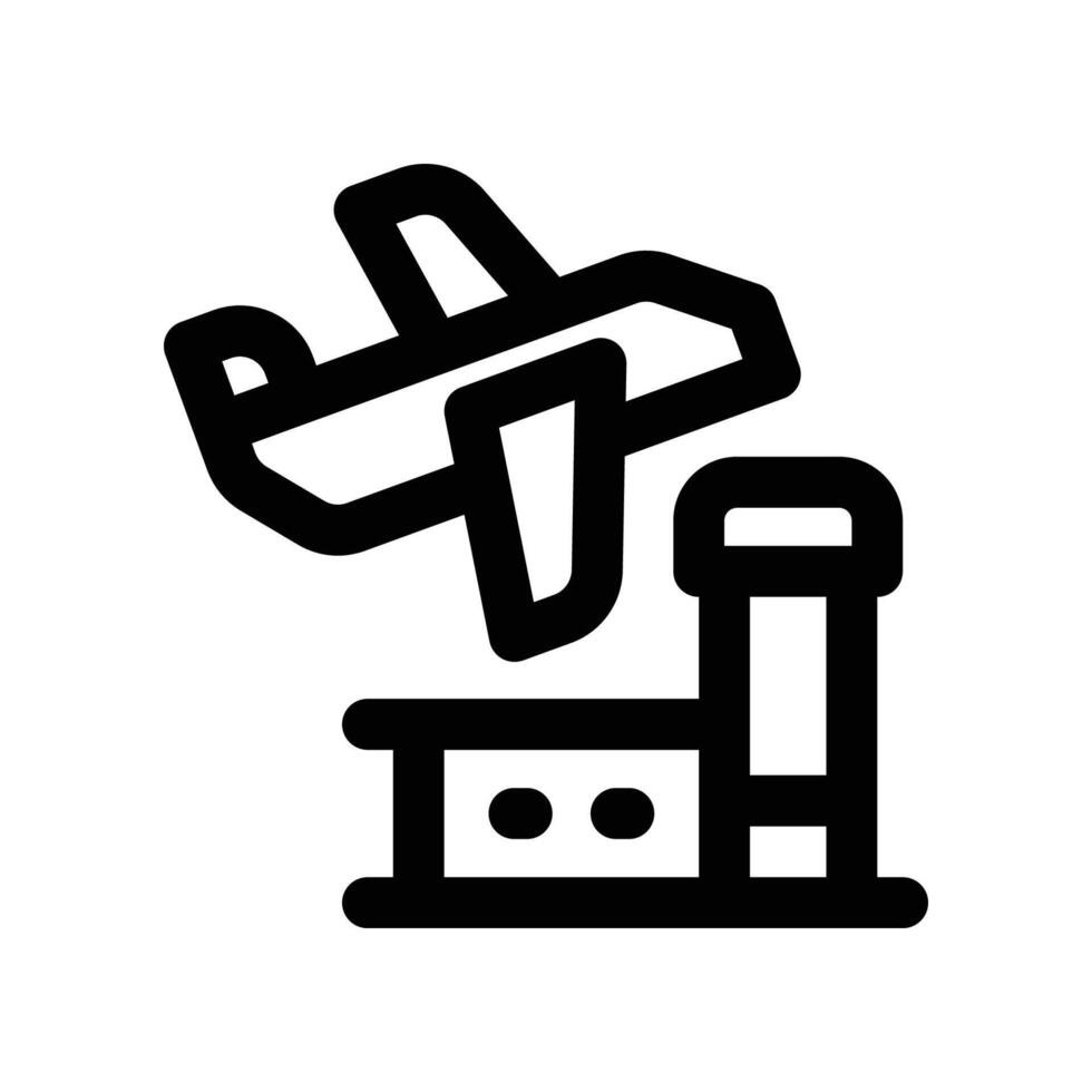 airport line icon. vector
