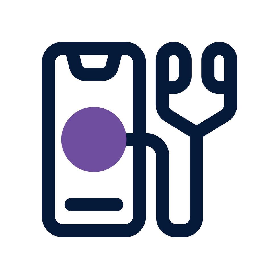 health app dual tone icon. vector