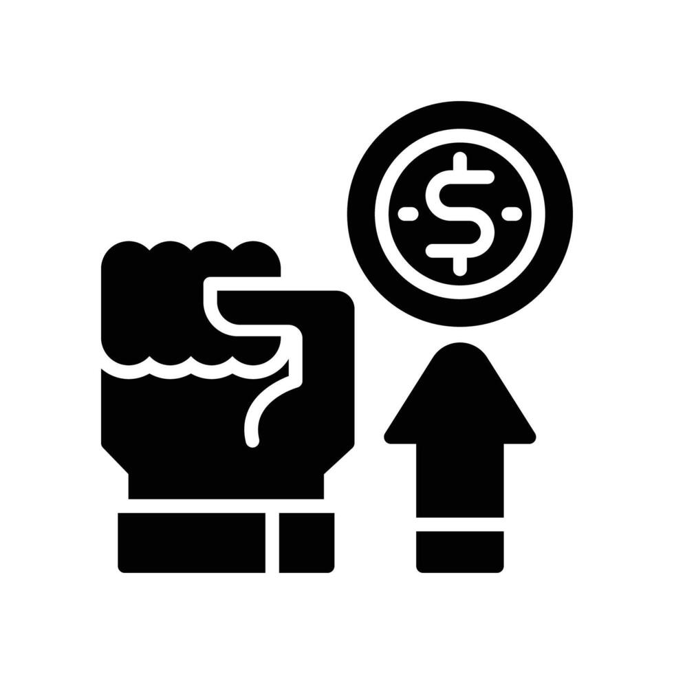 motivation solid icon vector