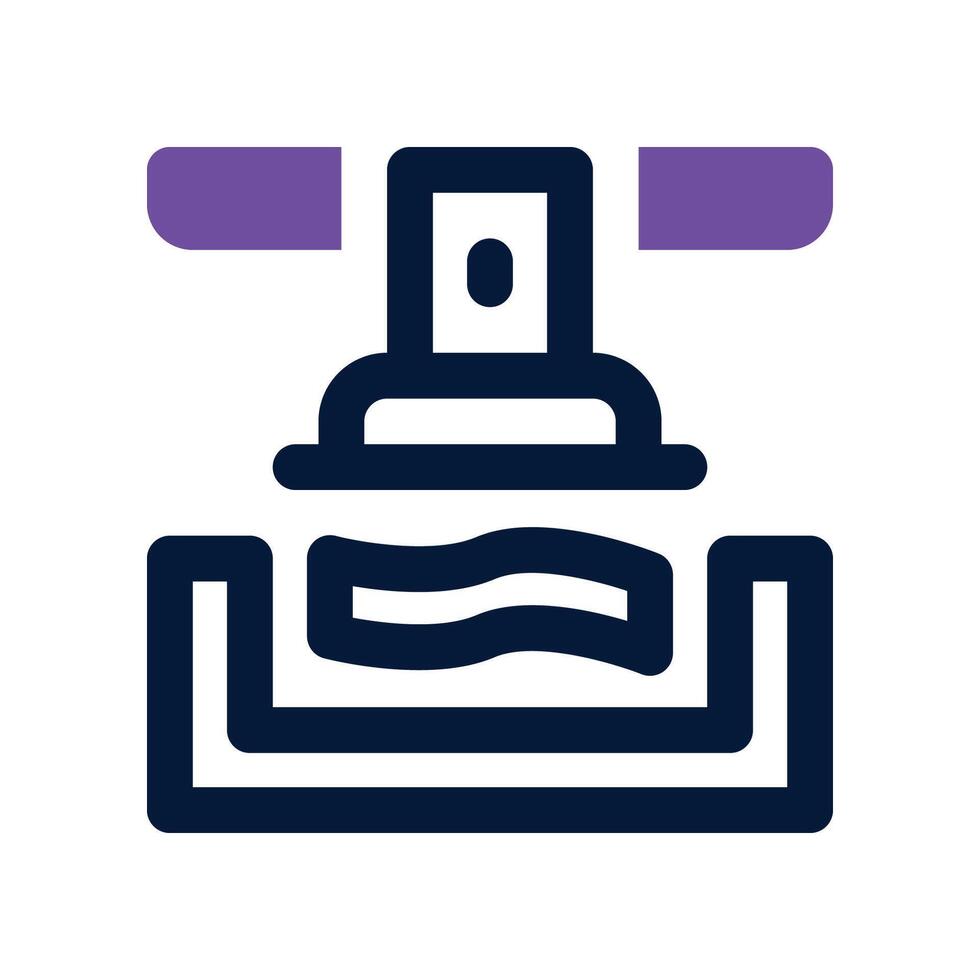 press icon. dual tone icon for your website, mobile, presentation, and logo design. vector