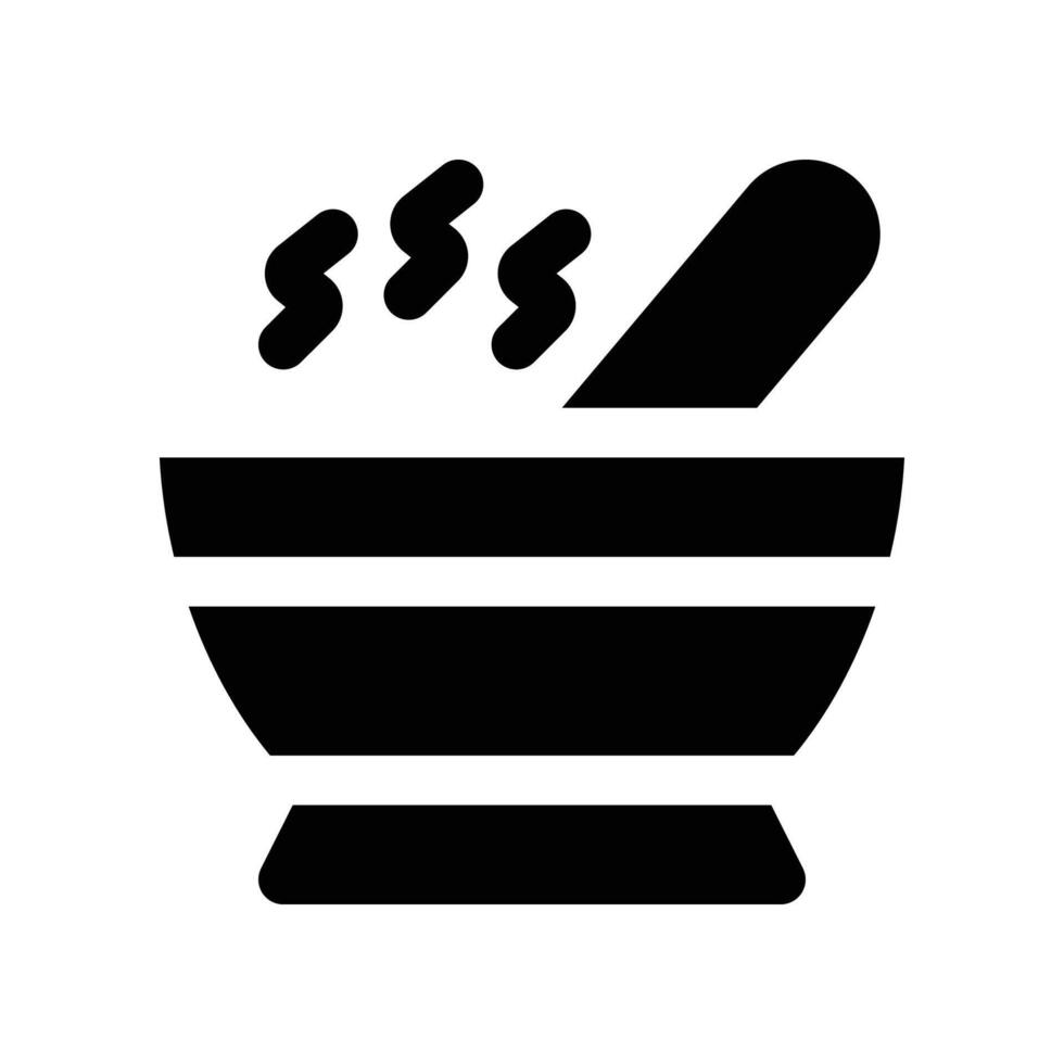 soup solid icon. vector