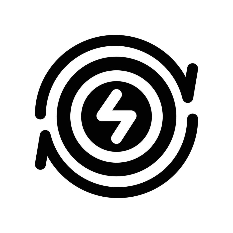 renewable energy solid icon. vector