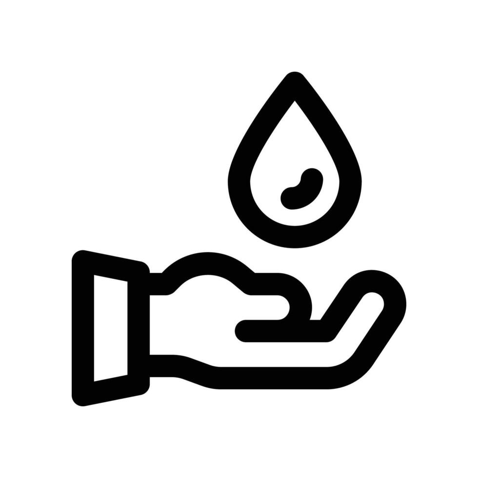 save water line icon. vector