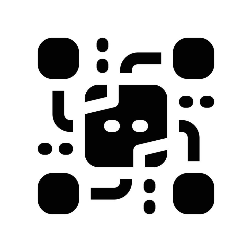 technology glyph icon. vector