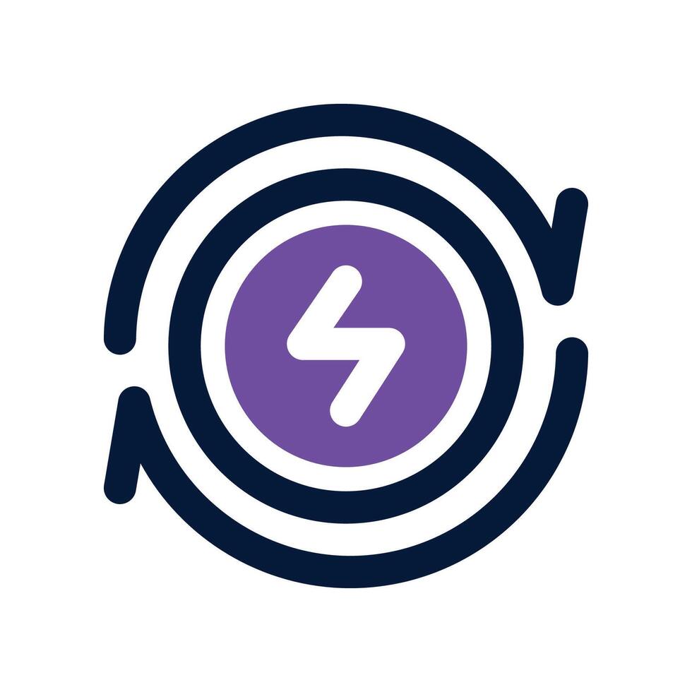 renewable energy dual tone icon. vector