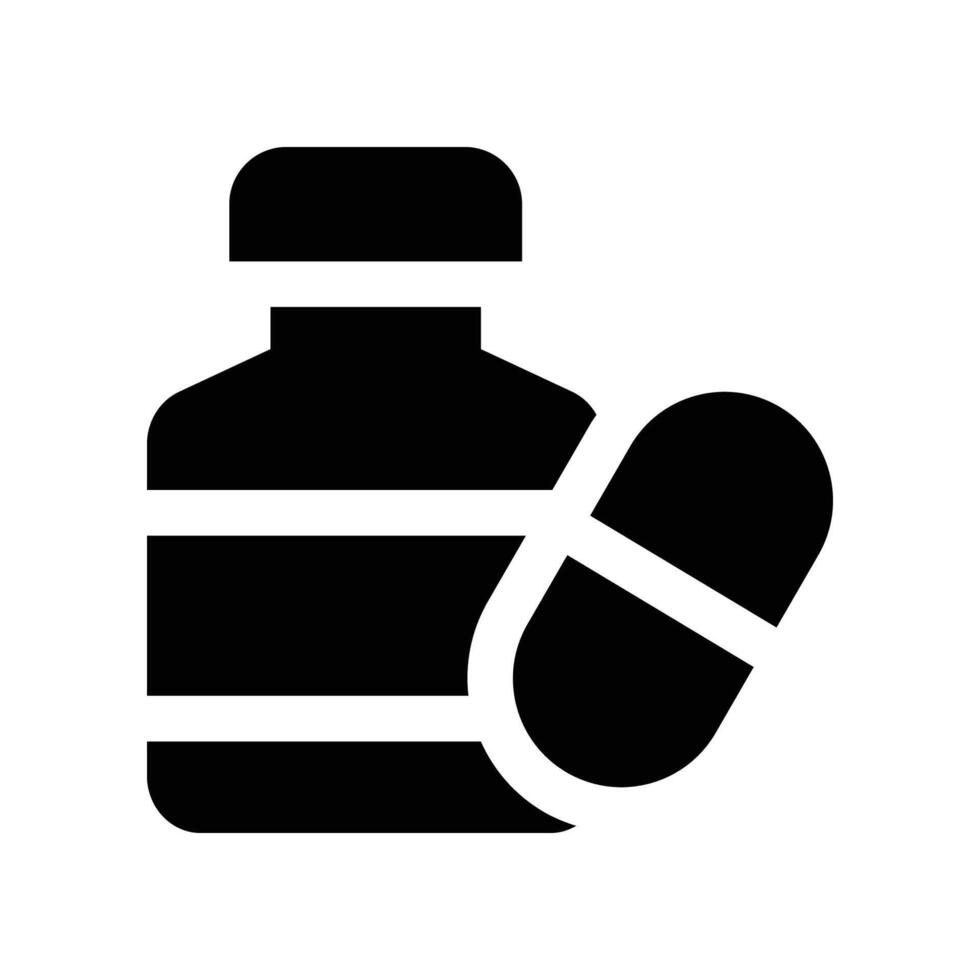 medicine solid icon. vector