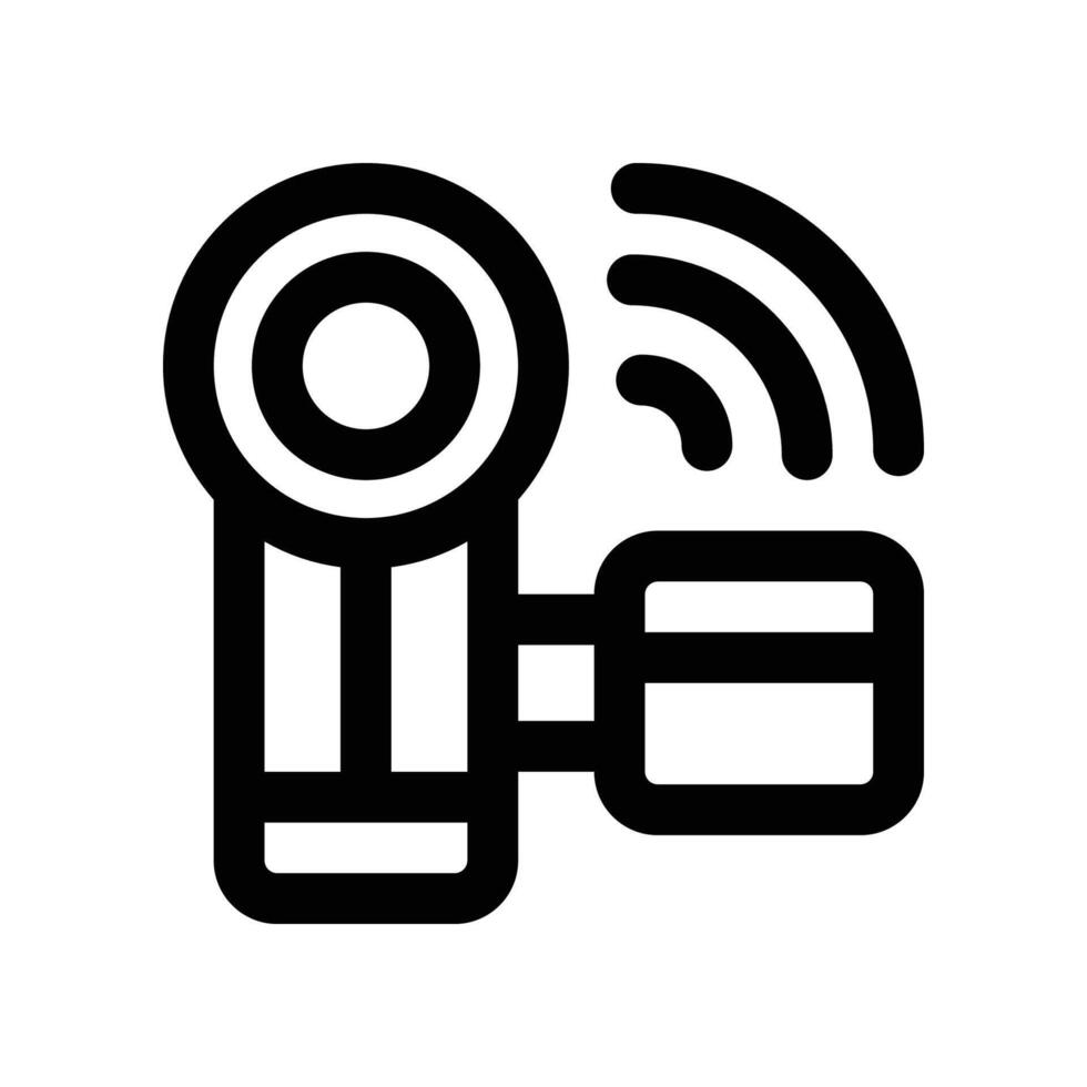 camcorder line icon. vector