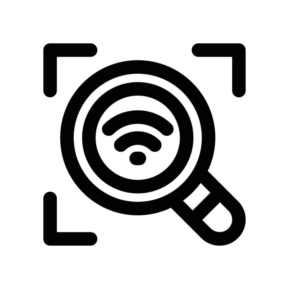 scanner line icon. vector