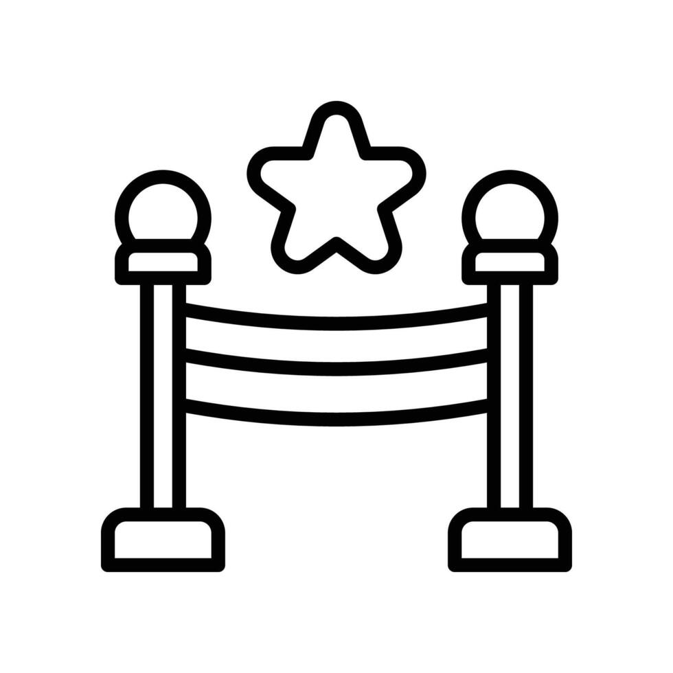 premier gate line icon vector