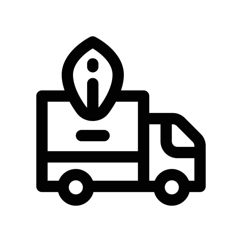 truck line icon. vector
