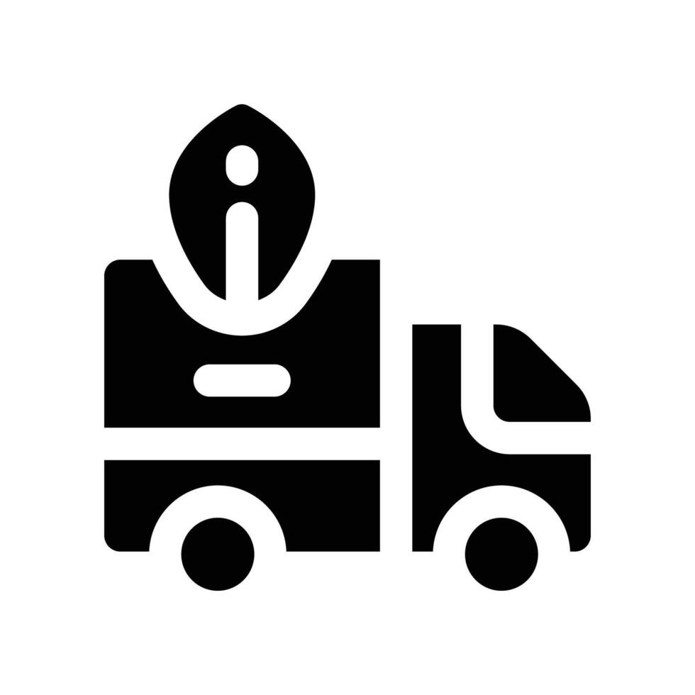 truck solid icon. vector