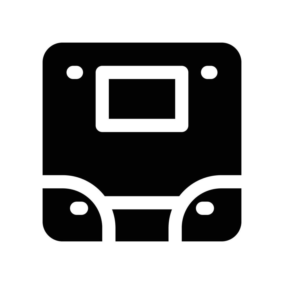 weighing scale glyph icon. vector