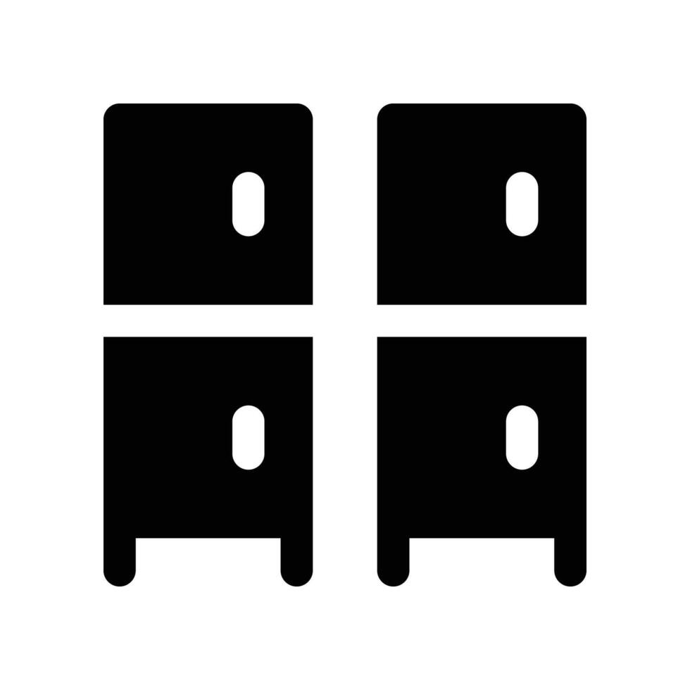 locker solid icon. vector
